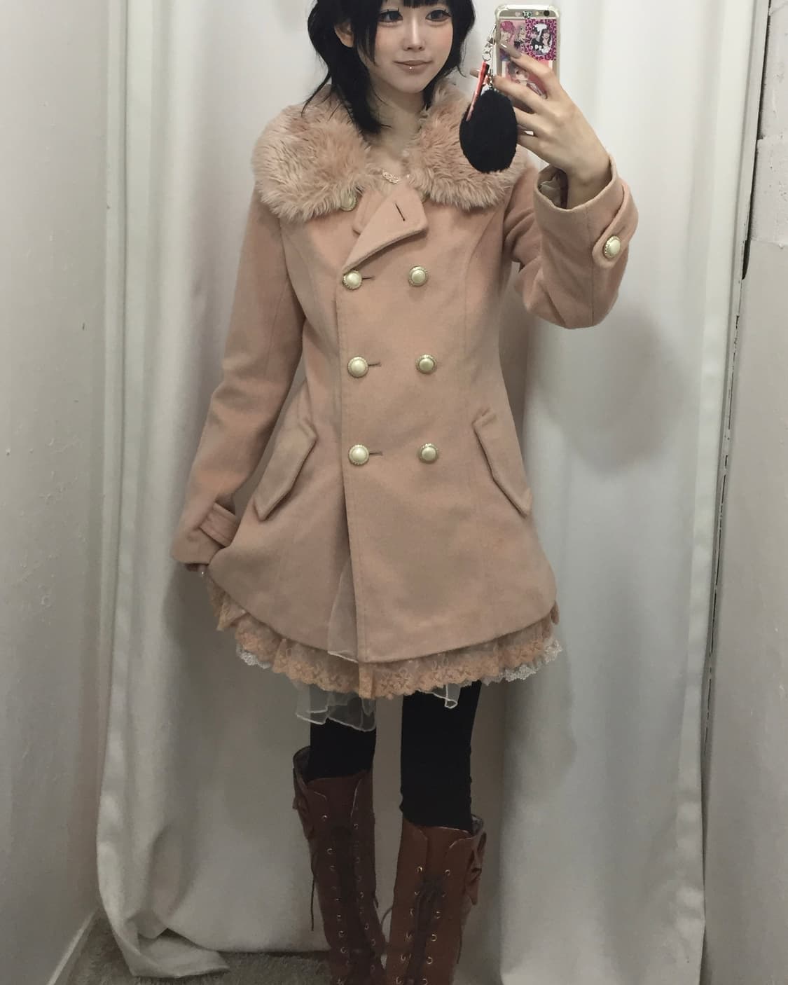 핑크小女 갸루코트🩷 상품이미지5