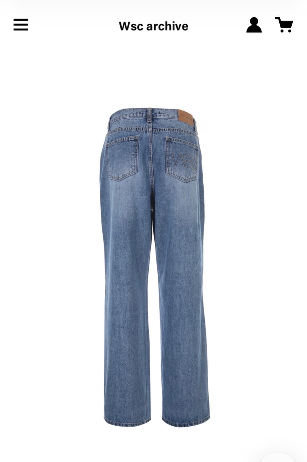 wsc washed jeans 1사이즈 상품이미지1