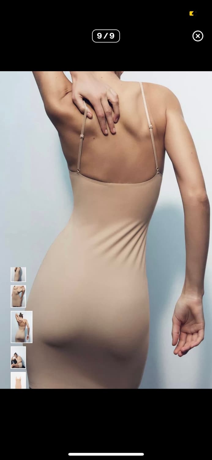 Zara 자라 바디쉐입 슬립 이너 원피스 상품이미지4