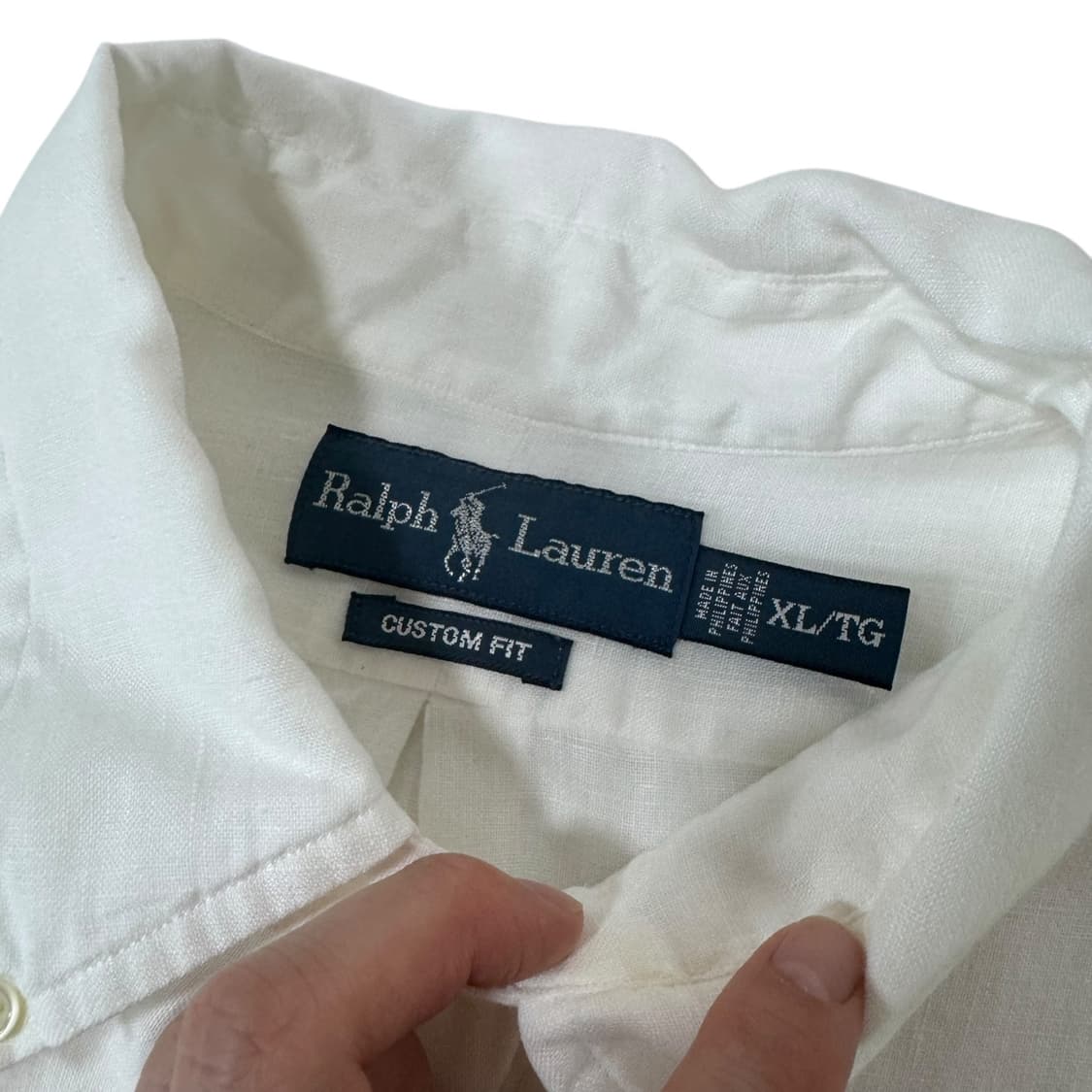 폴로 랄프로렌 화이트 린넨 셔츠 상품이미지3
