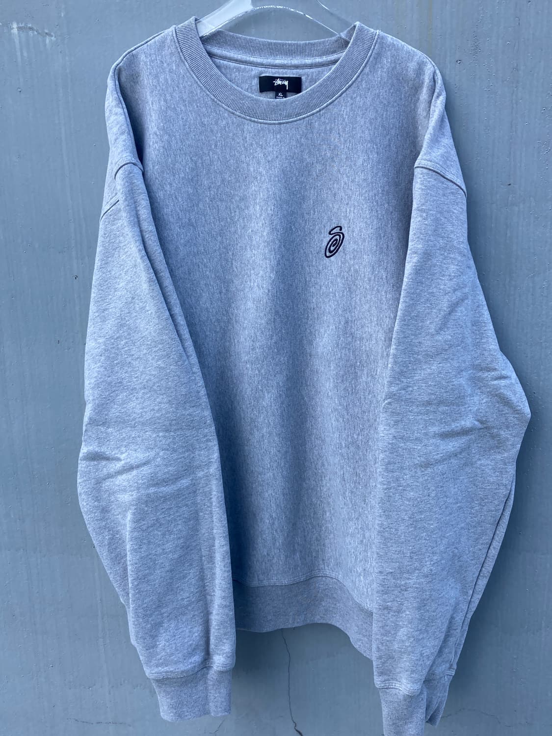 스투시 스월 자수 로고 기모 스웻셔츠 상품이미지1