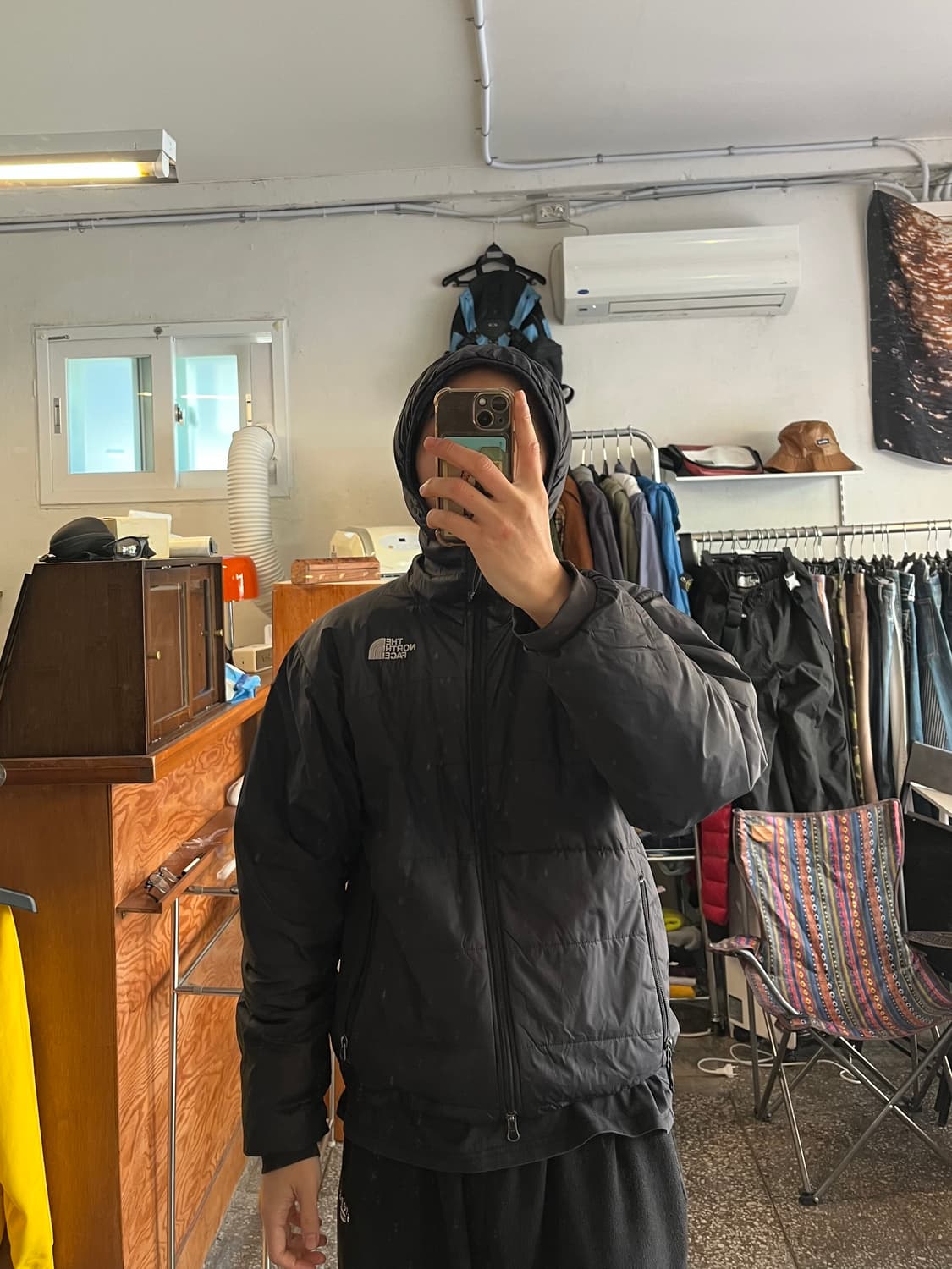 노스페이스 2way 후드 경량패딩  상품이미지1