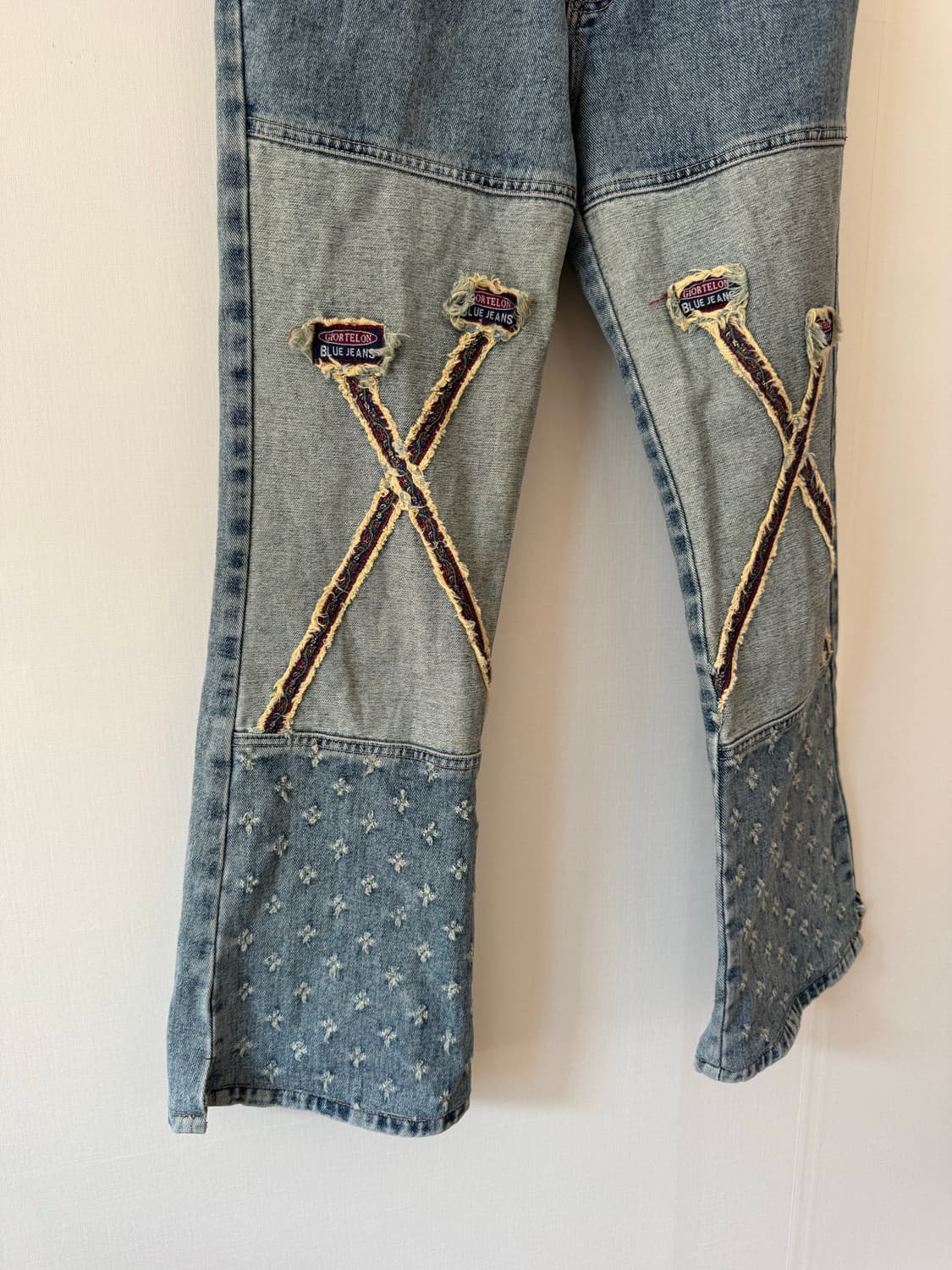 데님 자수 부츠컷 팬츠 상품이미지8