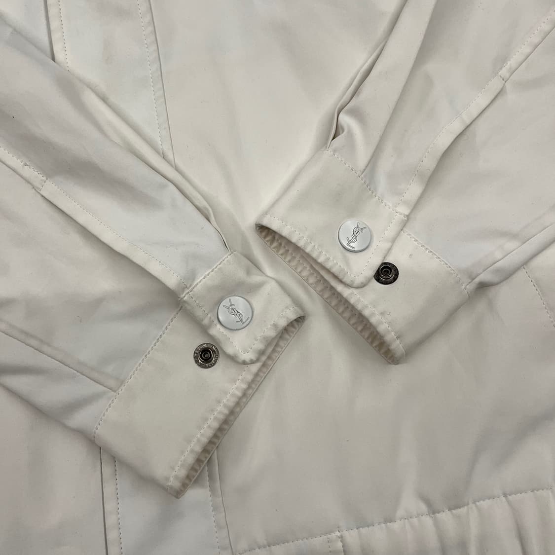 [정품/95] 입생로랑 로고 블루종 자켓 b14 상품이미지5