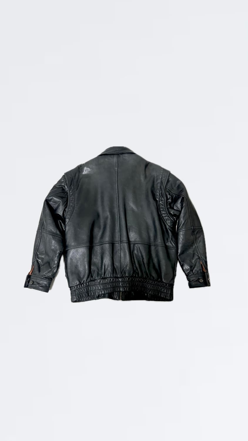 opt 양가죽 레더 자켓 블랙 상품이미지2