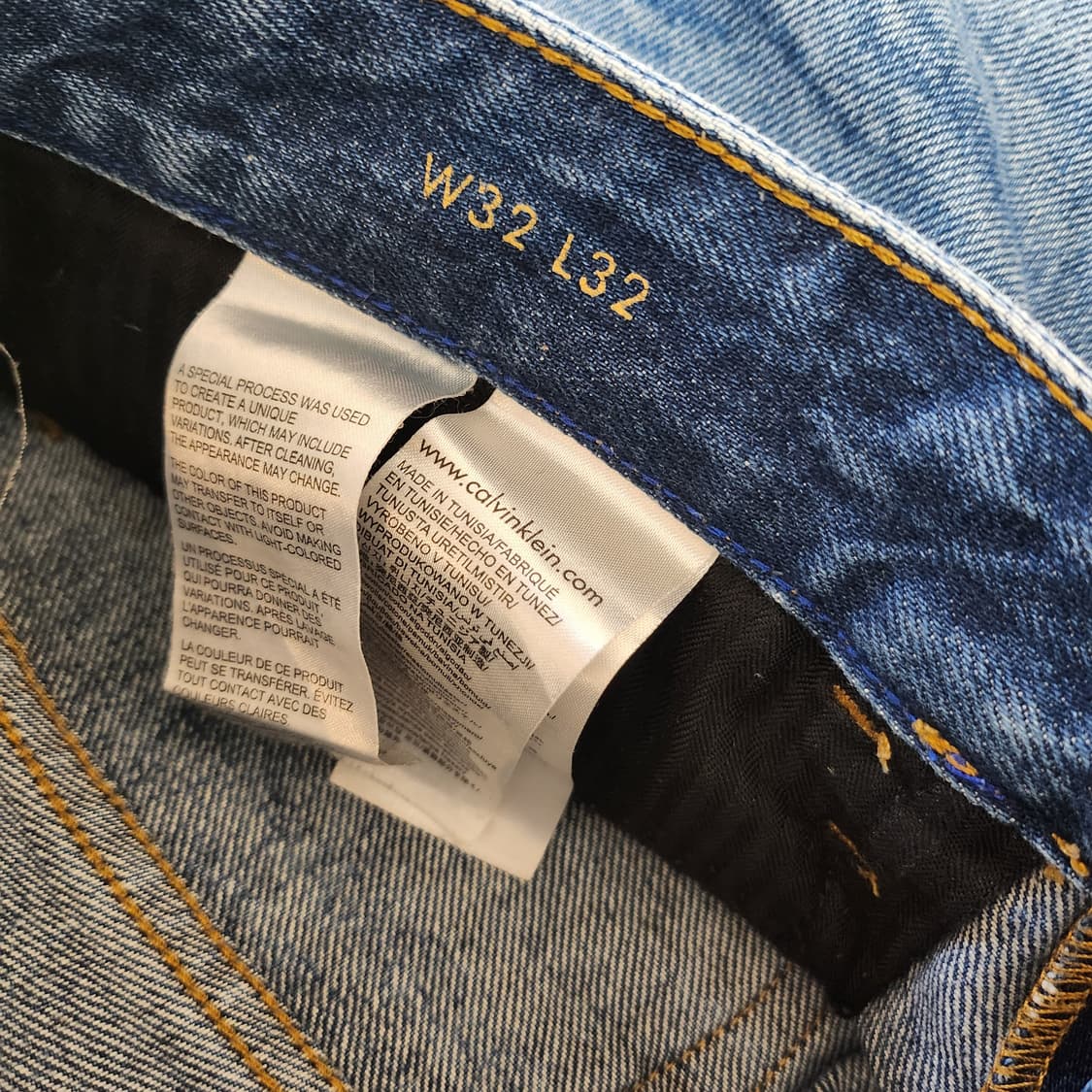 케빈클라인 워싱 청바지 ●사이즈W32 L32 (34.5~35인치) 상품이미지5