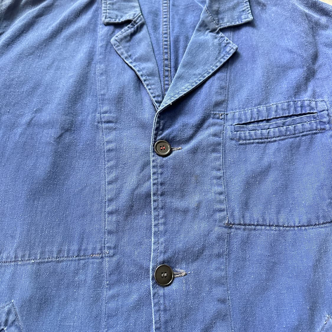 70s 프렌치 워크 자켓 샵코트 MADE IN FRANCE 상품이미지6