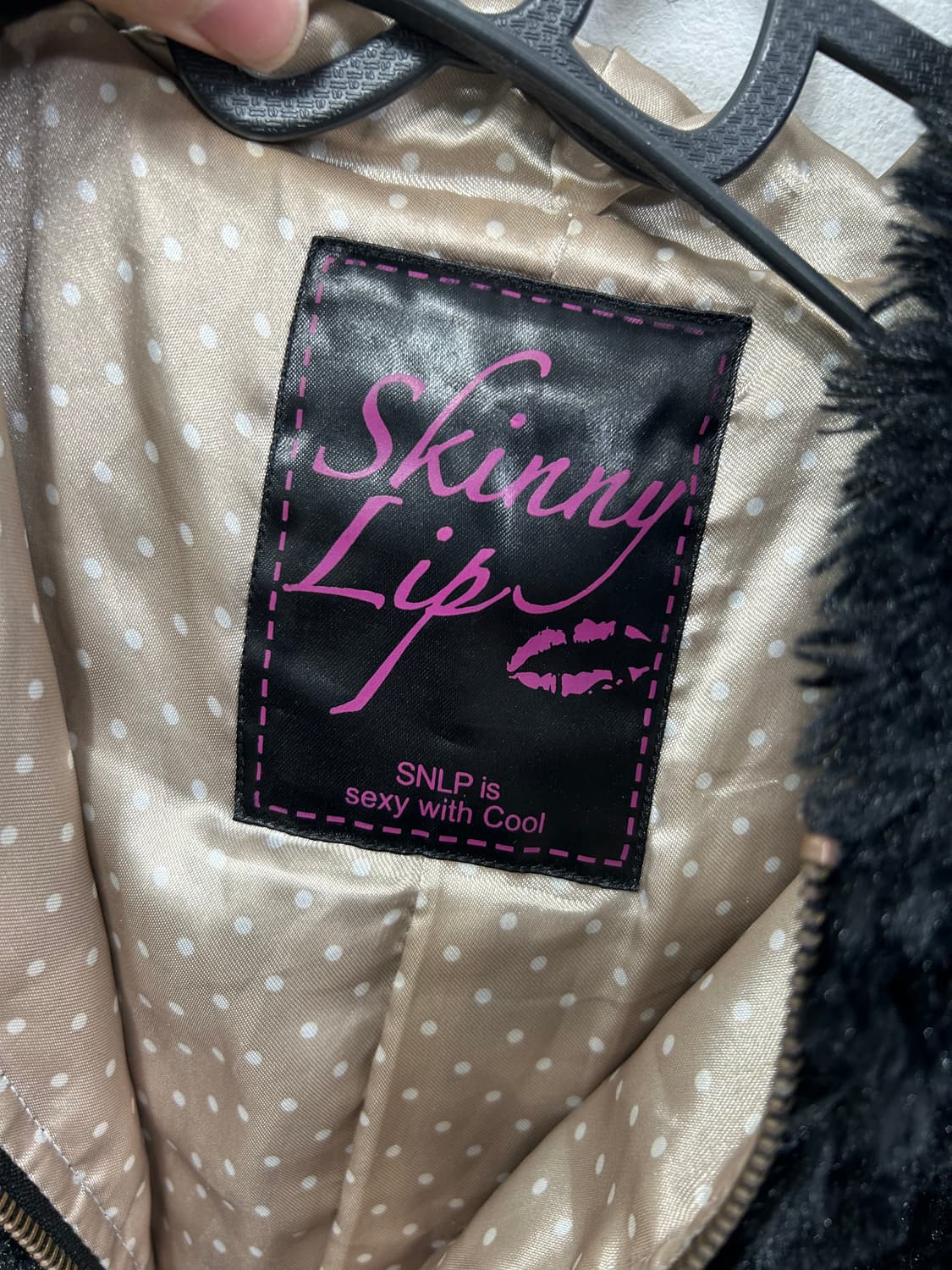 [SKINNY LIP] 갸루 플러피 퍼 후드집업 상품이미지8