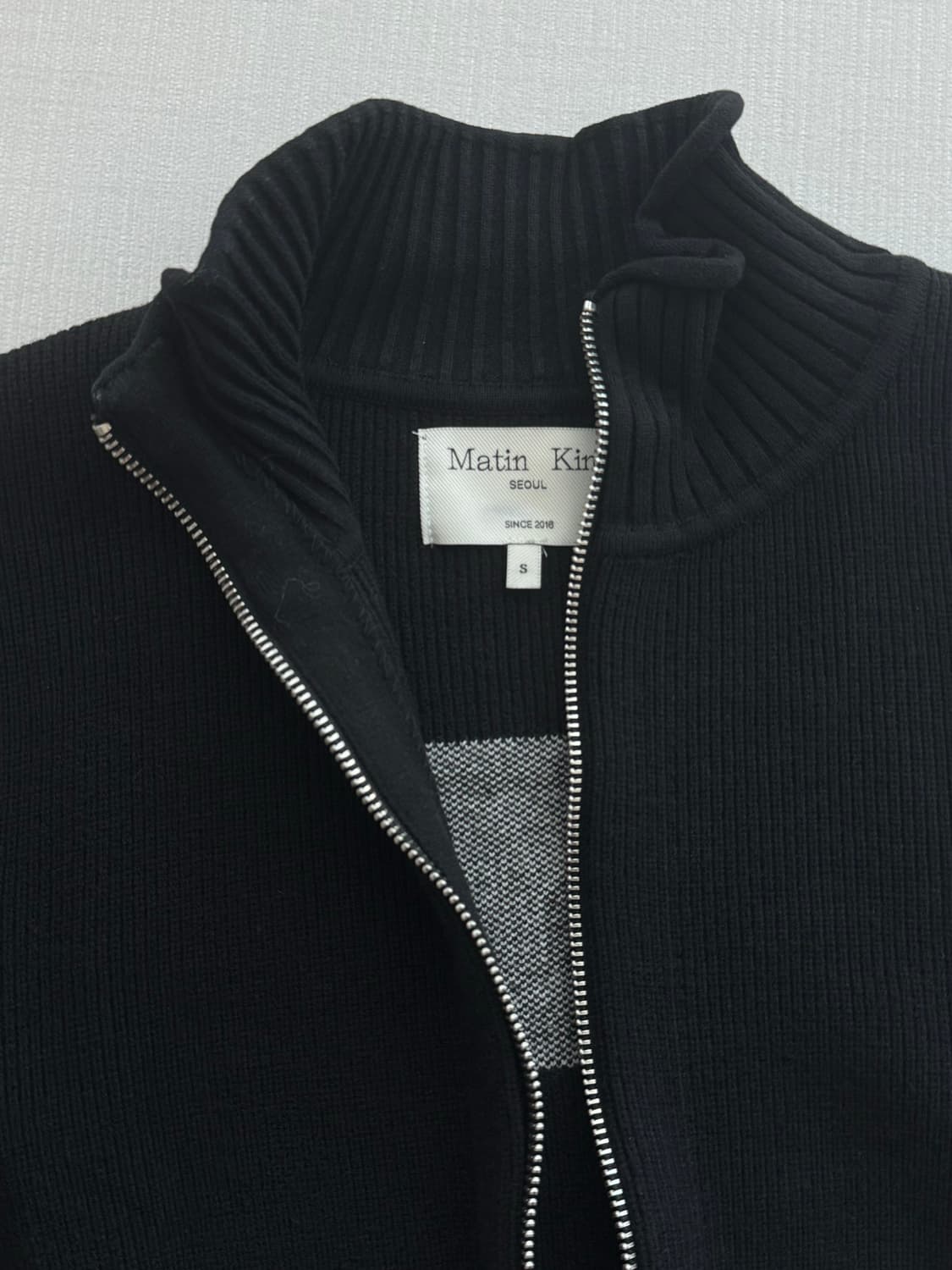 마뗑킴 니트 가디건 블랙 상품이미지5