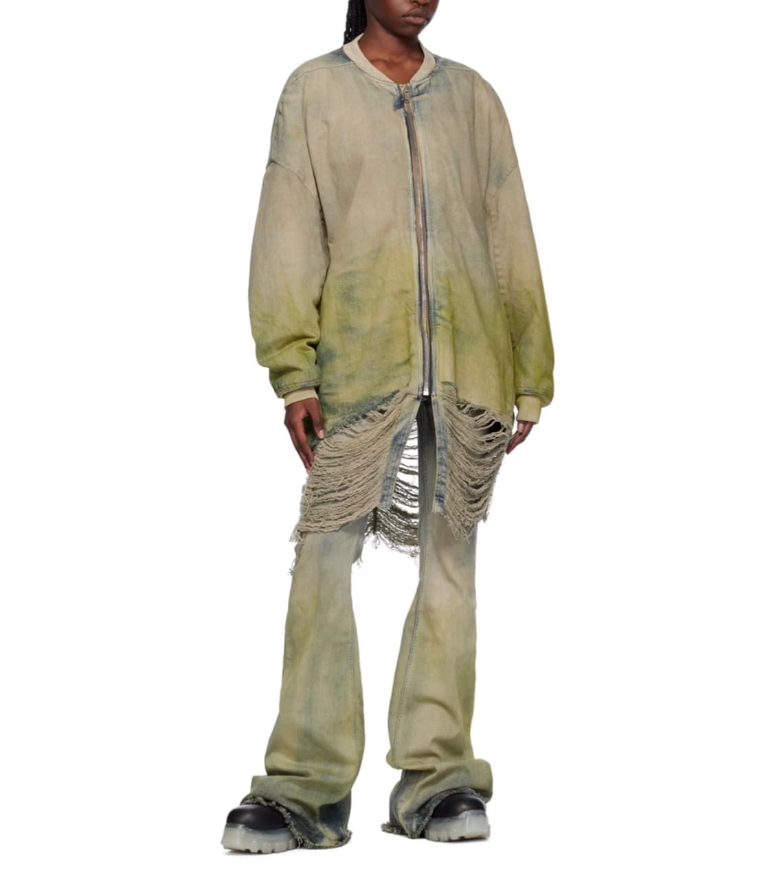 (정품/새상품) 릭 오웬스 공용 디스트로이드 점보 데님 구스다운 점퍼 상품이미지9