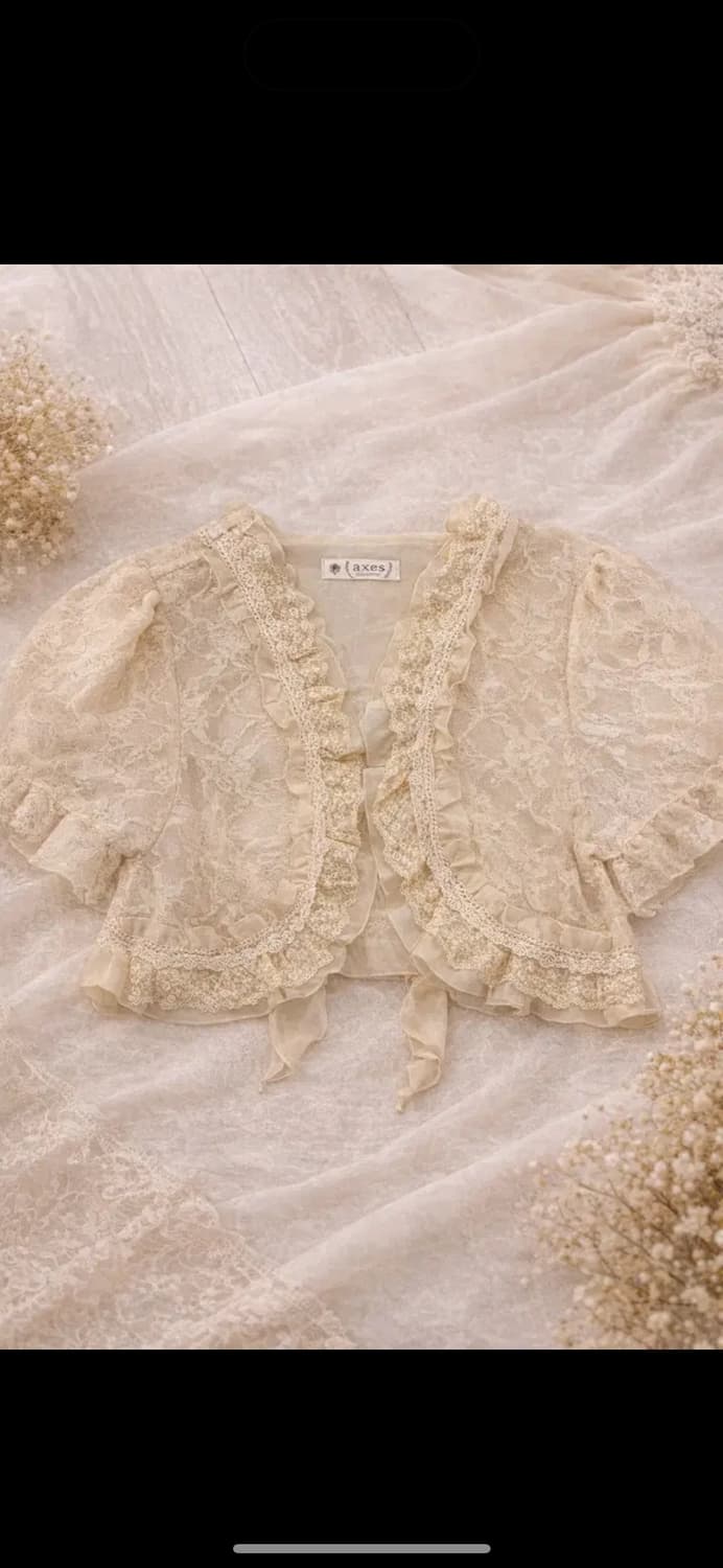 엑시즈팜 핀터 페어리 레이스 가디건 상품이미지1