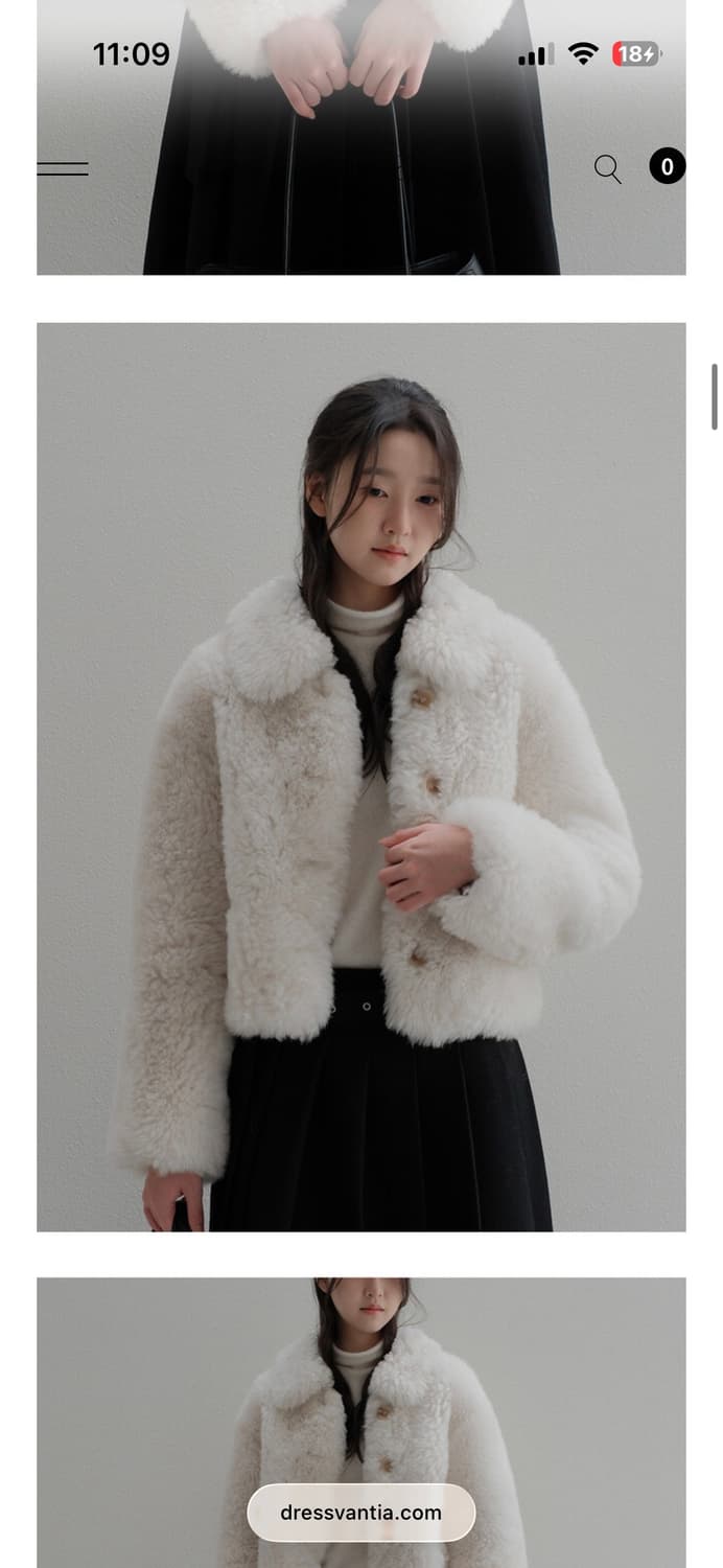 반티아 메이드 리얼 양털 퍼자켓 상품이미지1