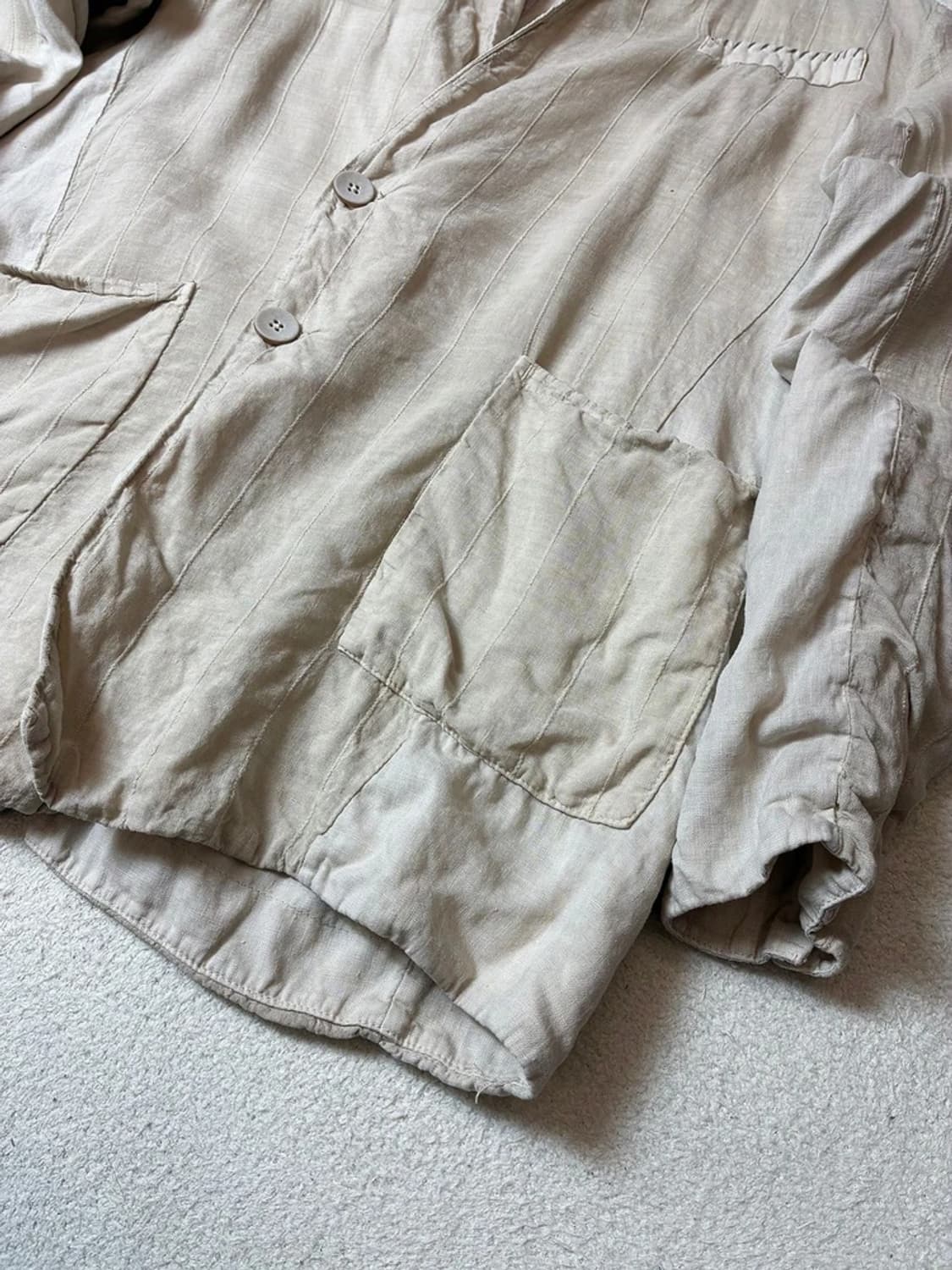 트랜짓 Transit 린넨 파이핑 블레이저 PN7768 상품이미지4