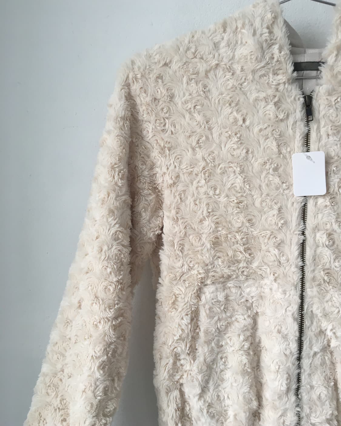 Fake fur hood zip up 상품이미지4