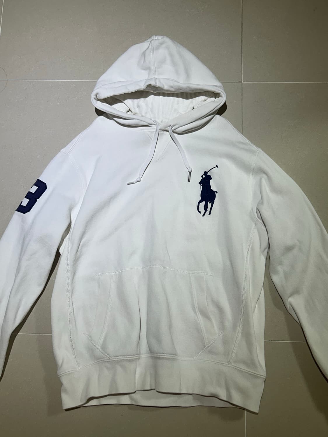 폴로 빅포니 후드티 화이트 상품이미지1