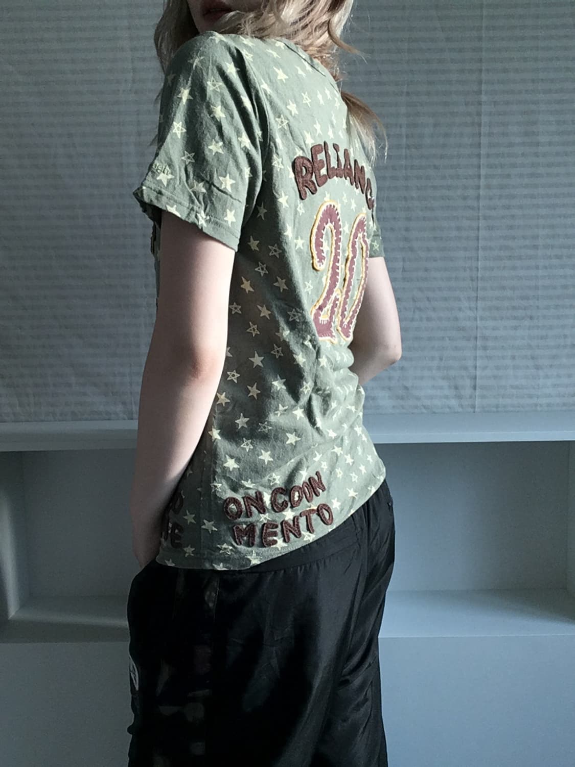 jpn vintage star nerd patch half t shirt 상품이미지5