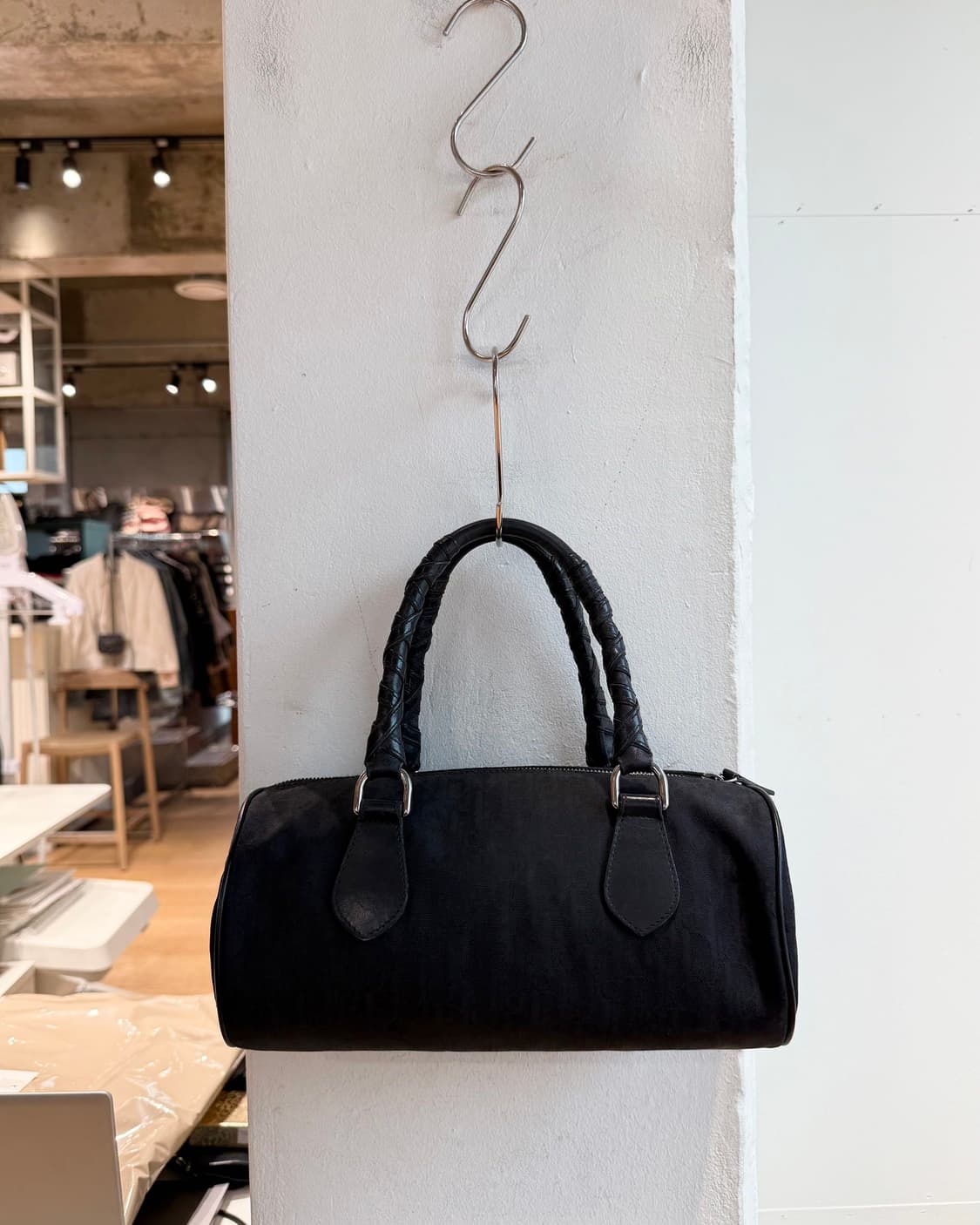 크리스찬 디올 블랙 트로터 미니 보스턴백  상품이미지5