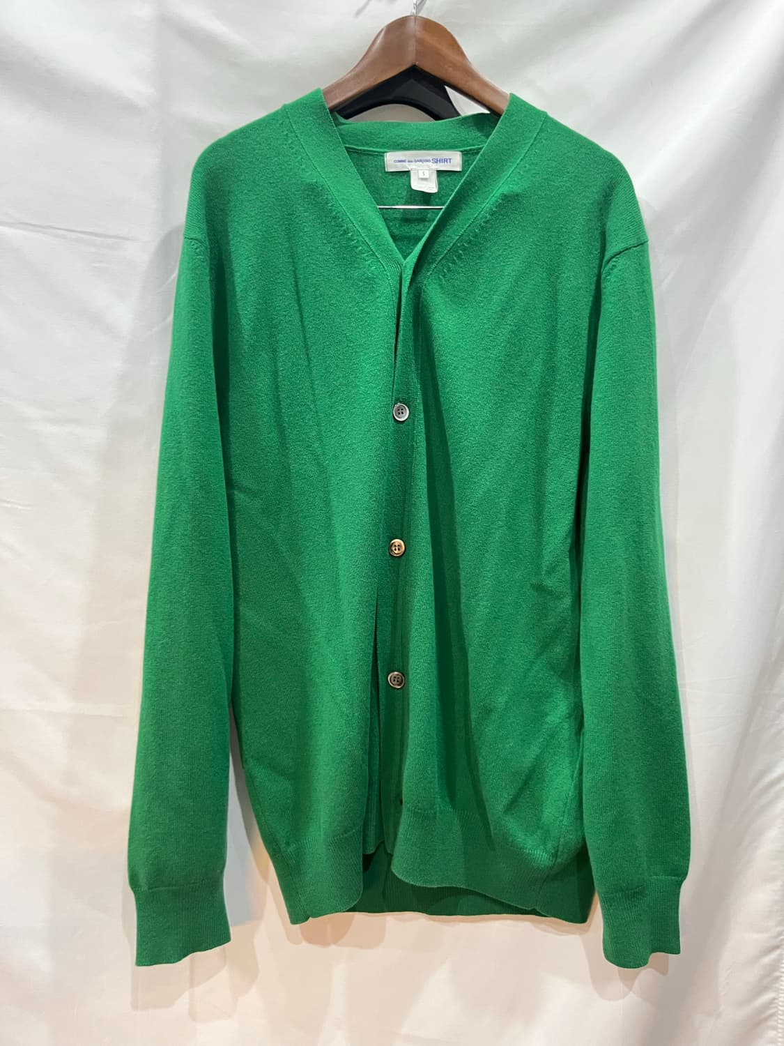 꼼데가르송 셔츠 오버사이즈 가디건 그린 S 상품이미지4