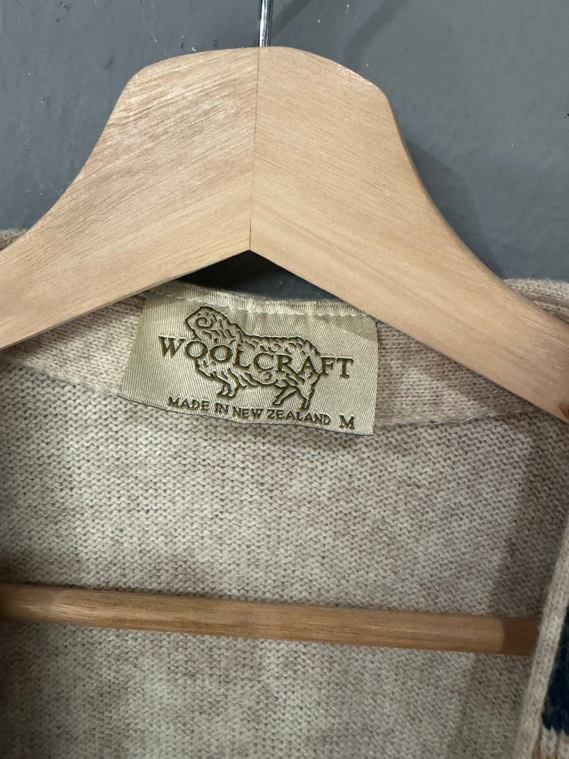 WOOLCRAFT 패턴 울 니트베스트  상품이미지3