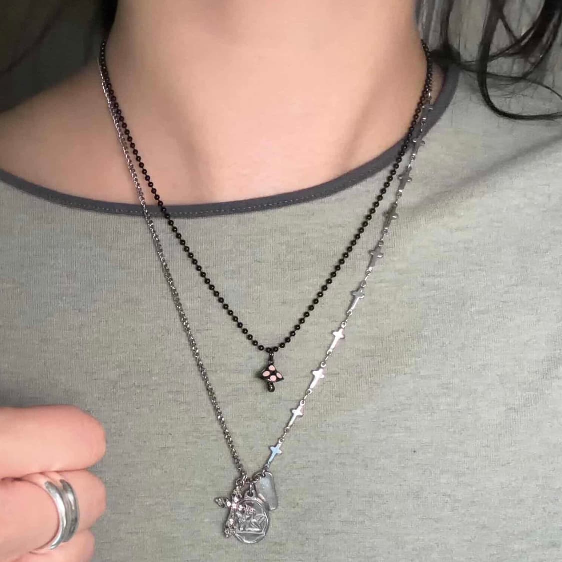 nightcap mushroom necklace 상품이미지3