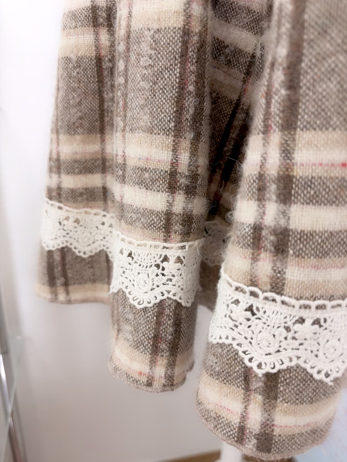 리즈리사 히메갸루 라떼갸루 딸기초코 체크 아일렛 원피스 아가일 상품이미지4