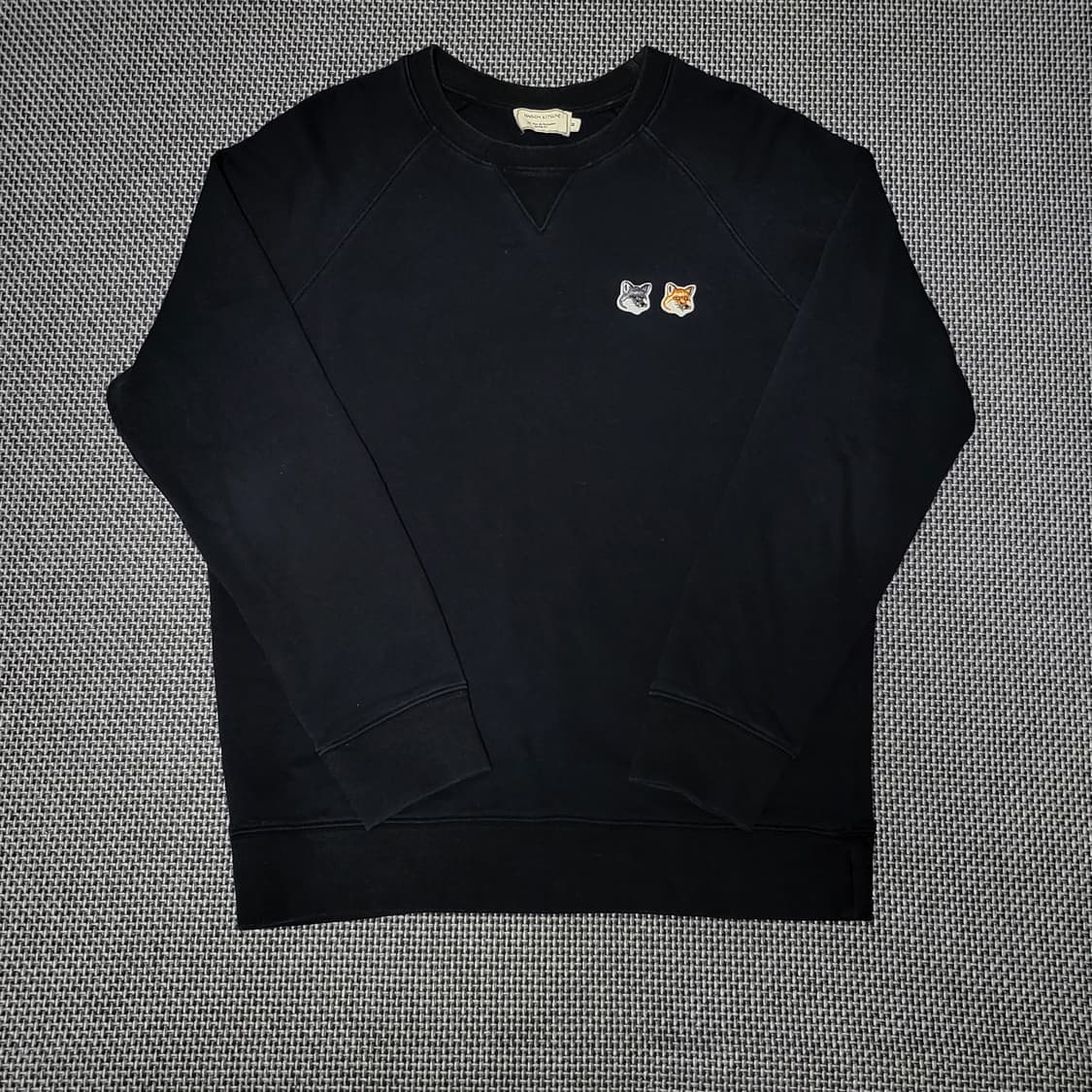 메종 키츠네 더블 폭스 헤드 패치 클래식 스웨터셔츠 맨투맨 (M) 상품이미지1