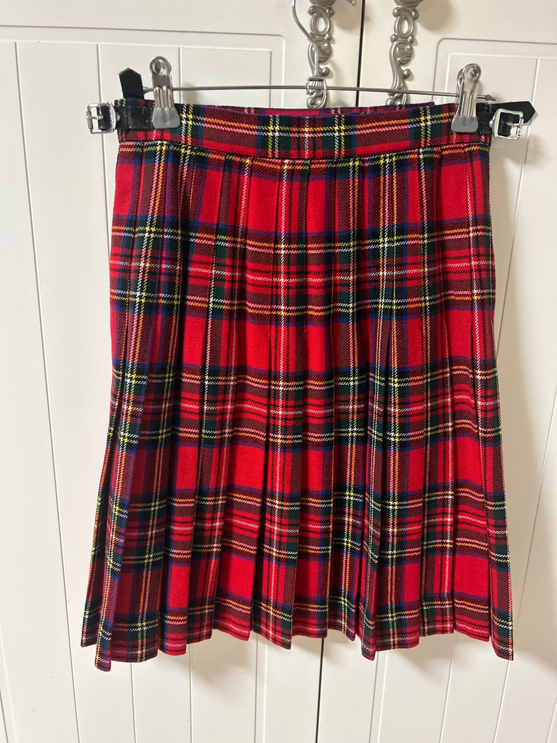 yorkland 타탄 체크 울 랩 스커트 스코티쉬타탄 상품이미지2