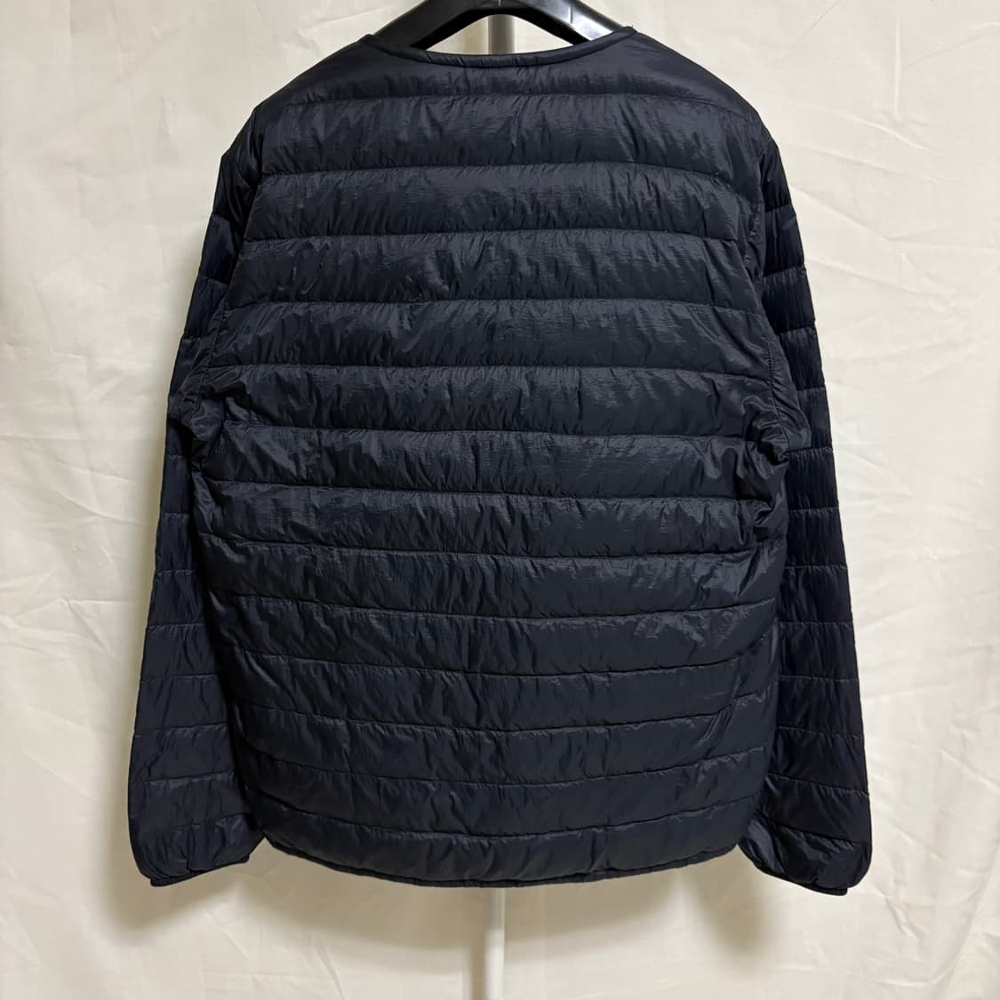 몽벨 슈페리어 라운드넥 800필 경량패딩 다운 자켓 / 블랙, L 상품이미지7