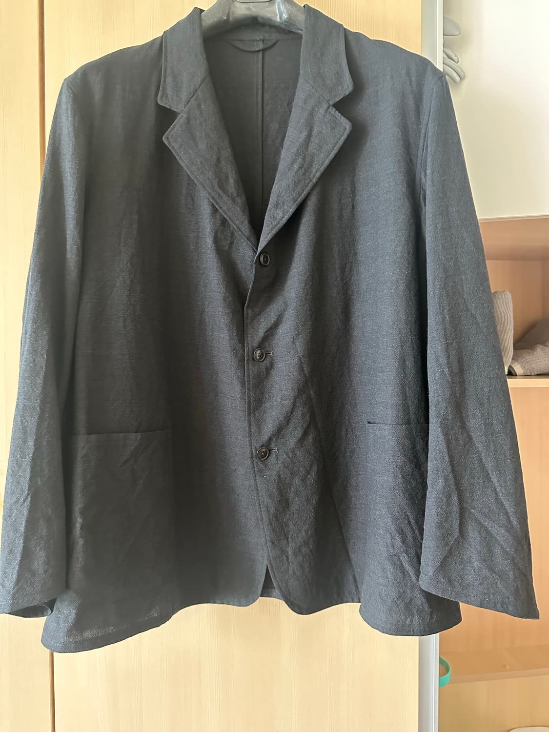 코모리 24ss 써머 울 자켓 차콜 3사이즈 상품이미지1