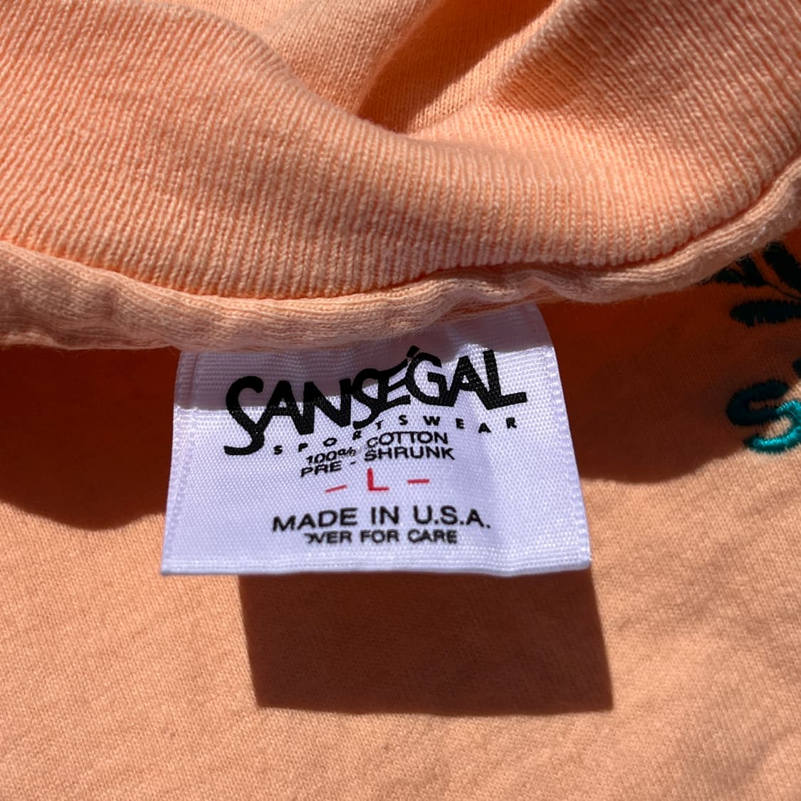 Sansegal Sportswear(USA) 자수 반팔 (실측확인) 상품이미지2