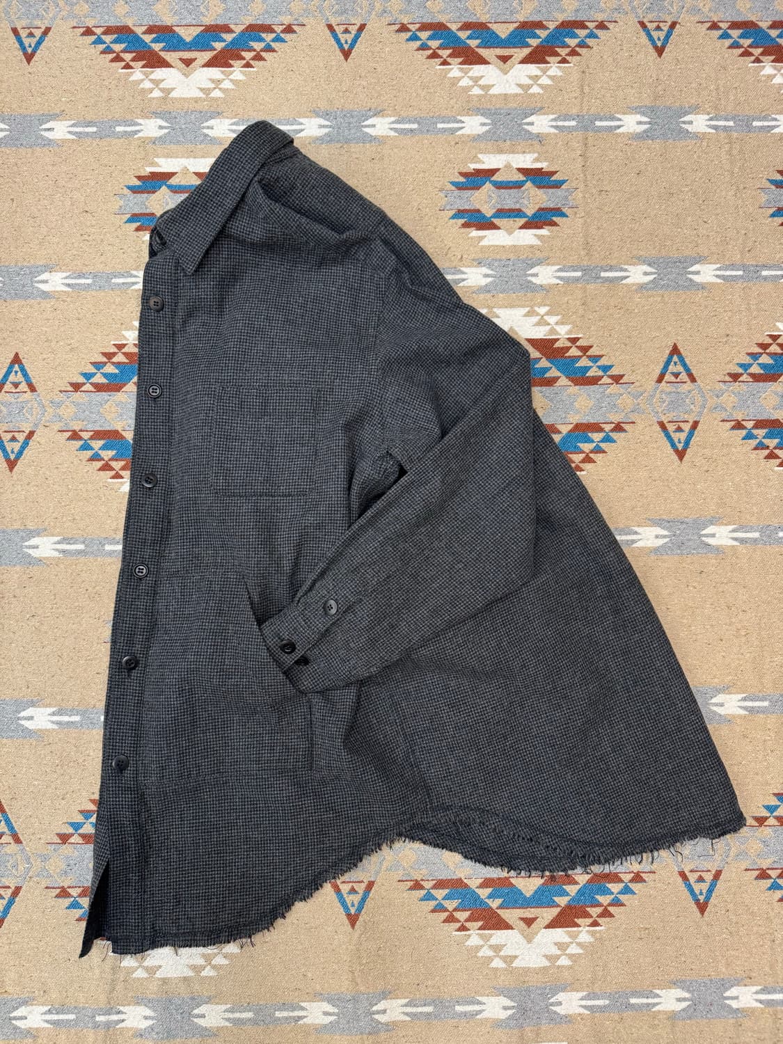 [2][M] 언더커버 언더커버리즘 컷오프 울 셔츠 그레이  상품이미지6