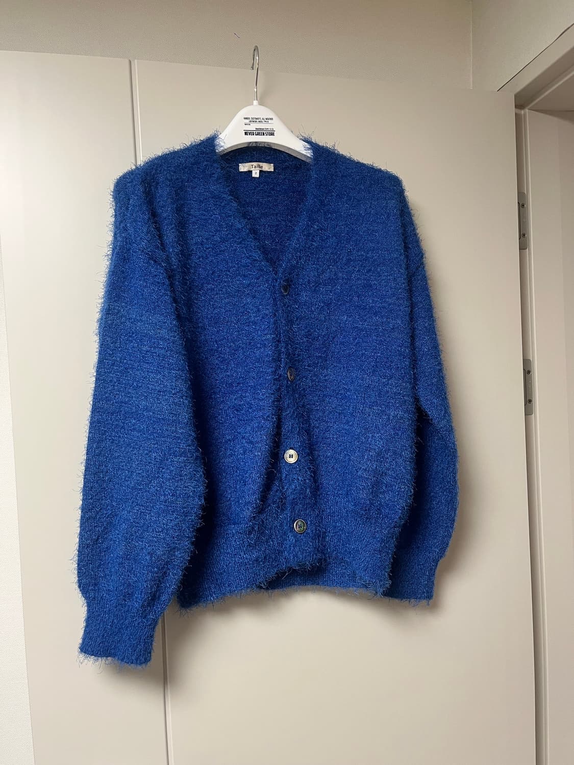 [타일레] 22FW 플러피 가디건 (BLUE)_ 2 size 상품이미지3