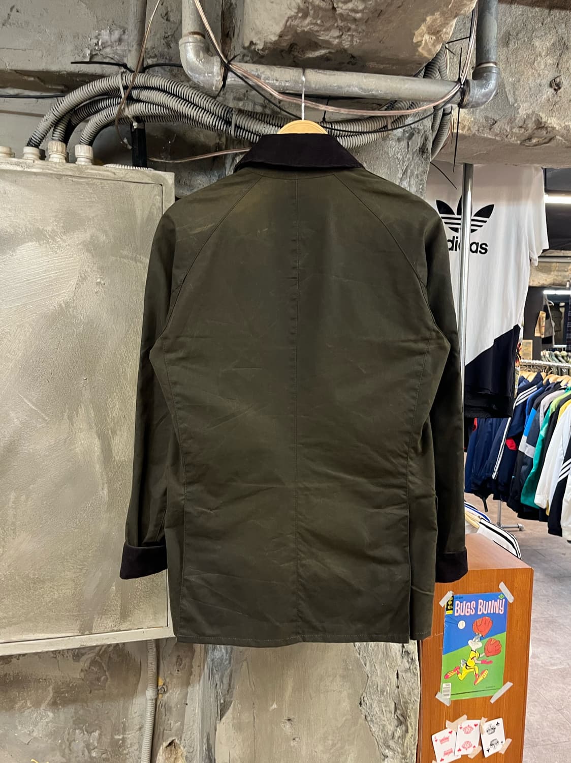 바버 왁스 자켓 카키 XS #csz2660 상품이미지2