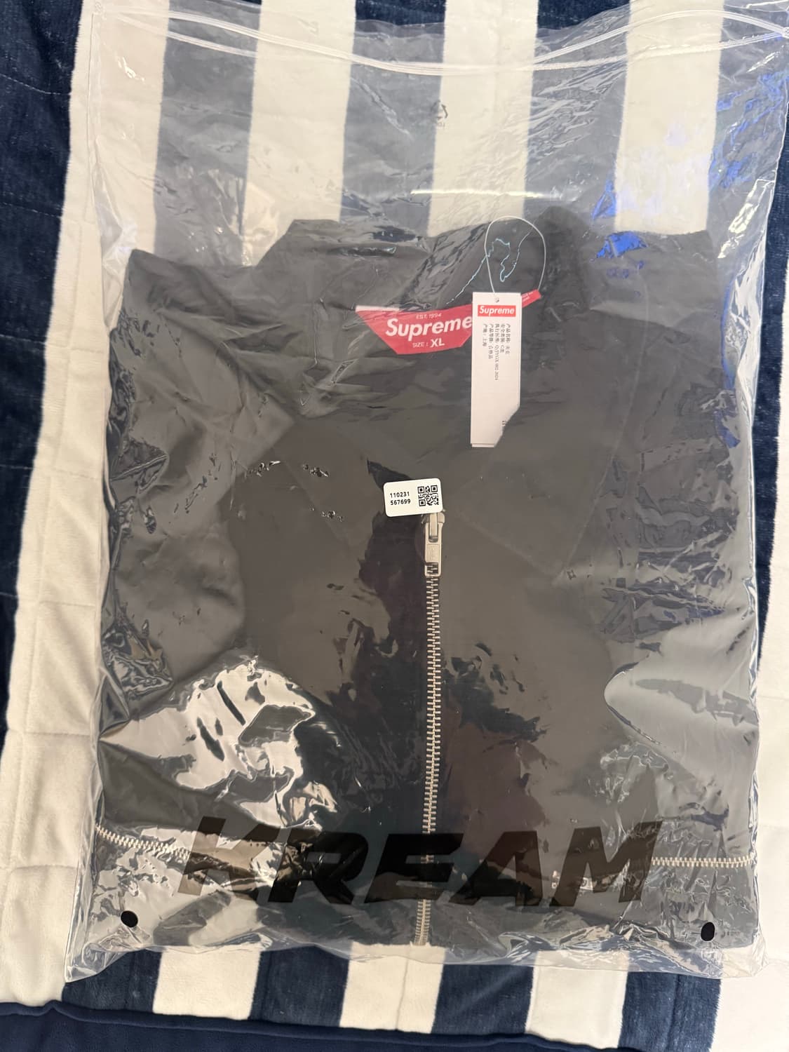 슈프림 몰스킨 자켓 블랙 (XL) 상품이미지3