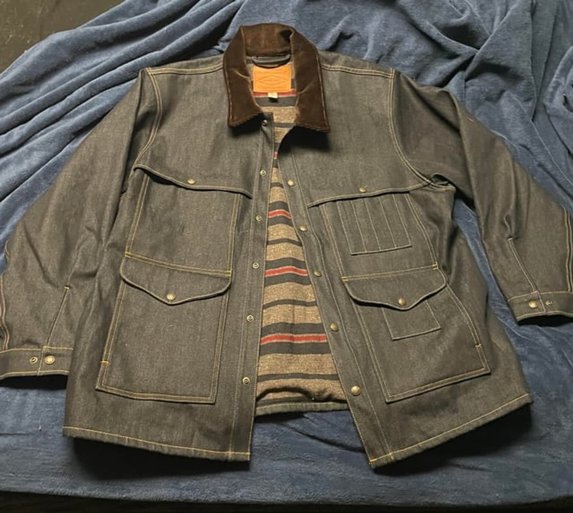 [M] 필슨 데님 더블 맥키노 매키노 크루저 자켓 Made In Usa 상품이미지4