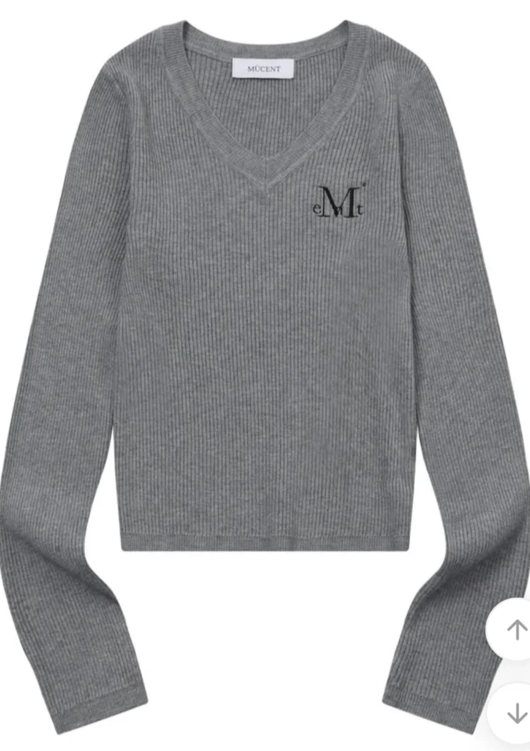 무센트 골지 v넥 니트 상품이미지2