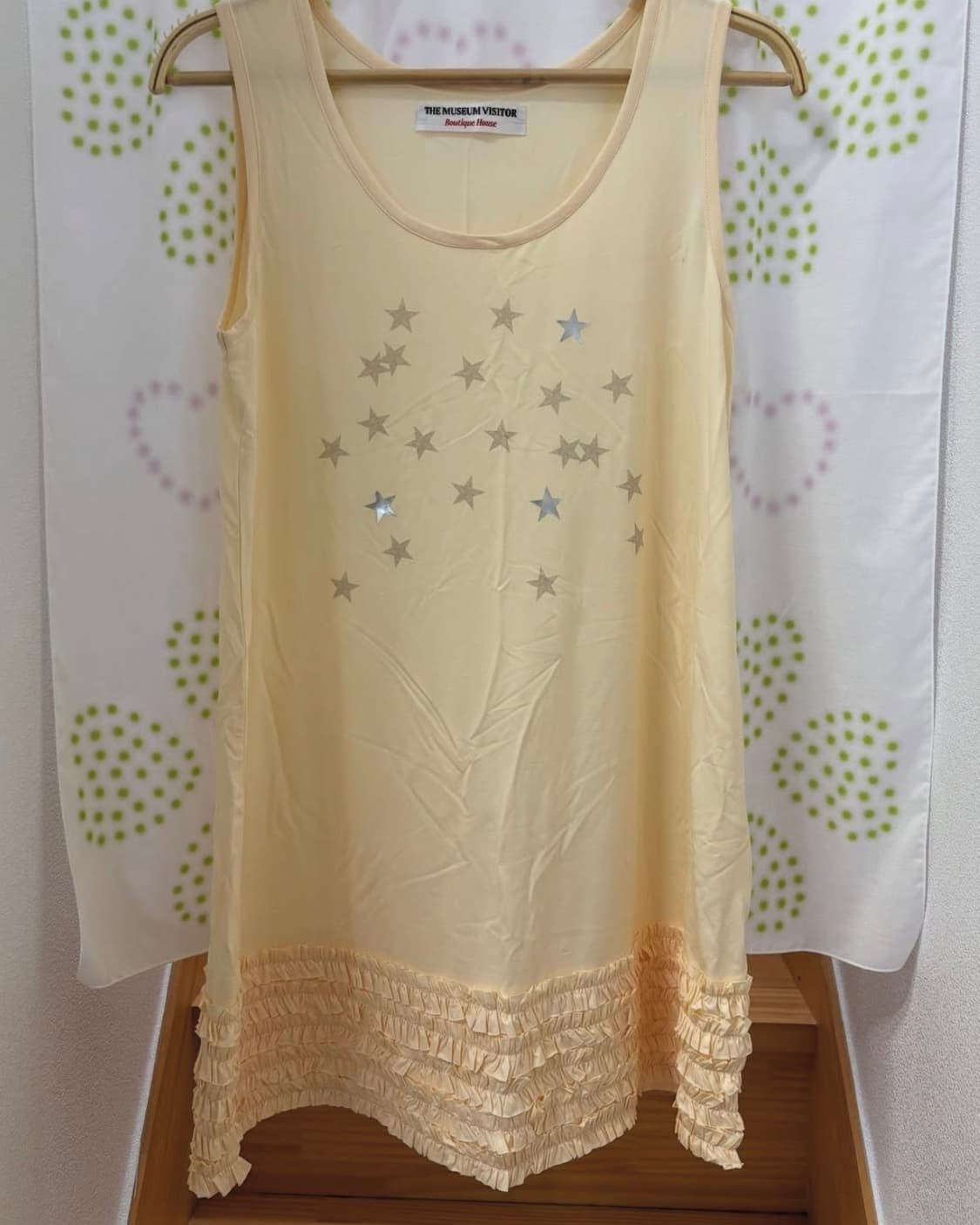 더뮤지엄비지터 스타 러플 원피스 상품이미지2