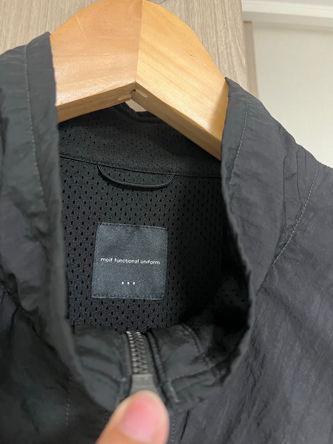 3사이즈) 모이프 24ss mil pcu vest 블랙 상품이미지3