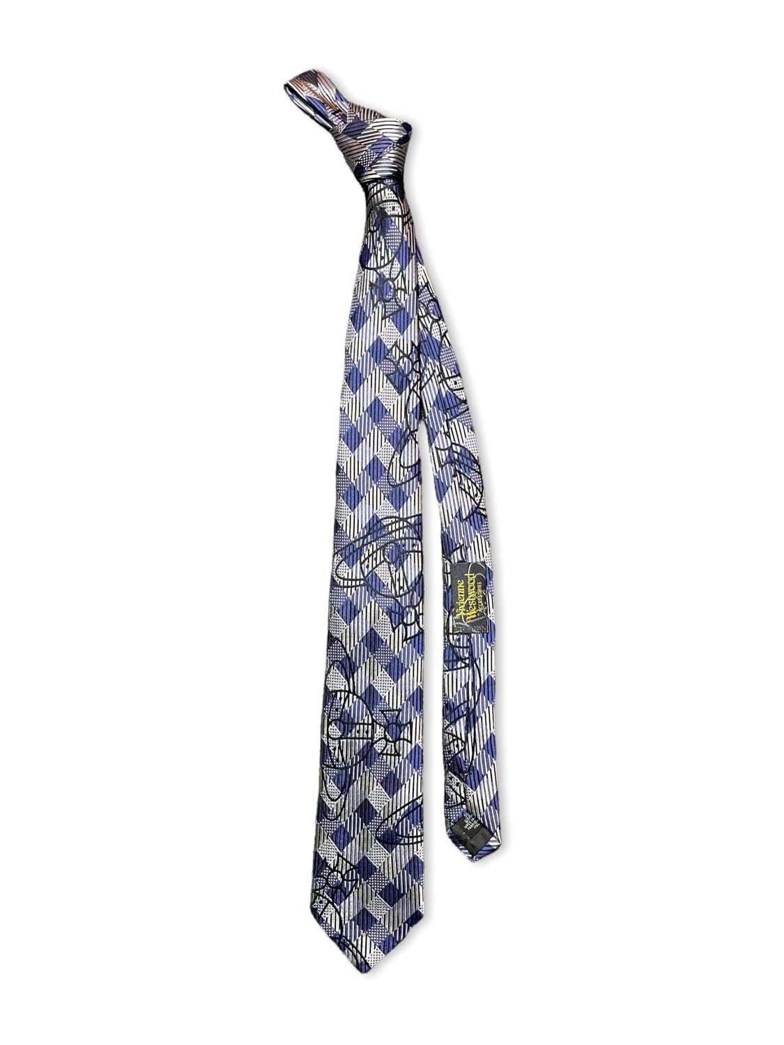 비비안 웨스트우드 실크 ORB 타이 상품이미지1