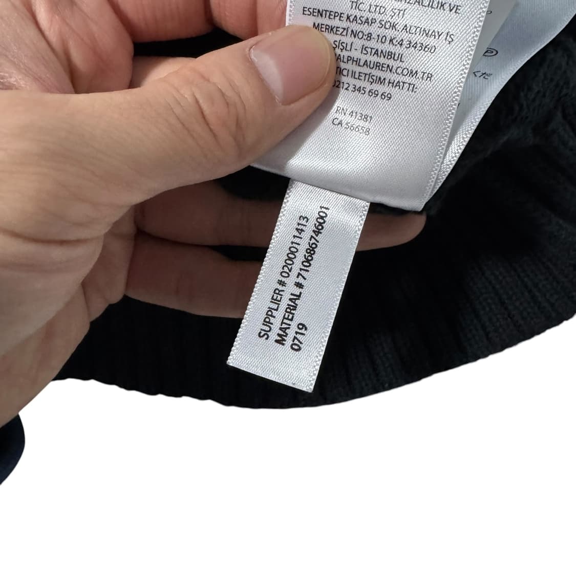 신형 폴로 랄프로렌 블랙 꽈배기 면니트 상품이미지5