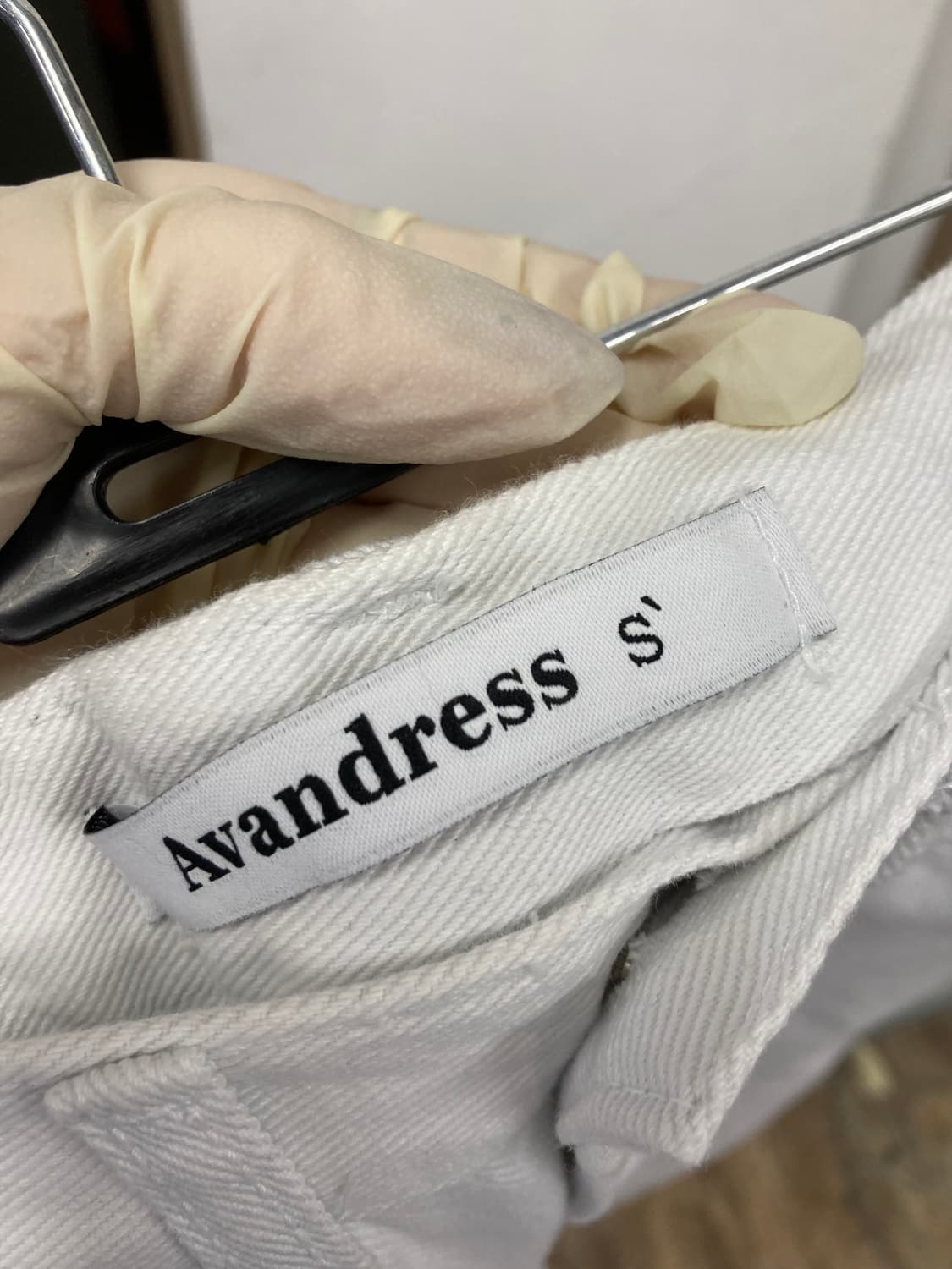 새상품 Avandress 화이트 데님 팬츠 어반드레스 여성S 상품이미지7