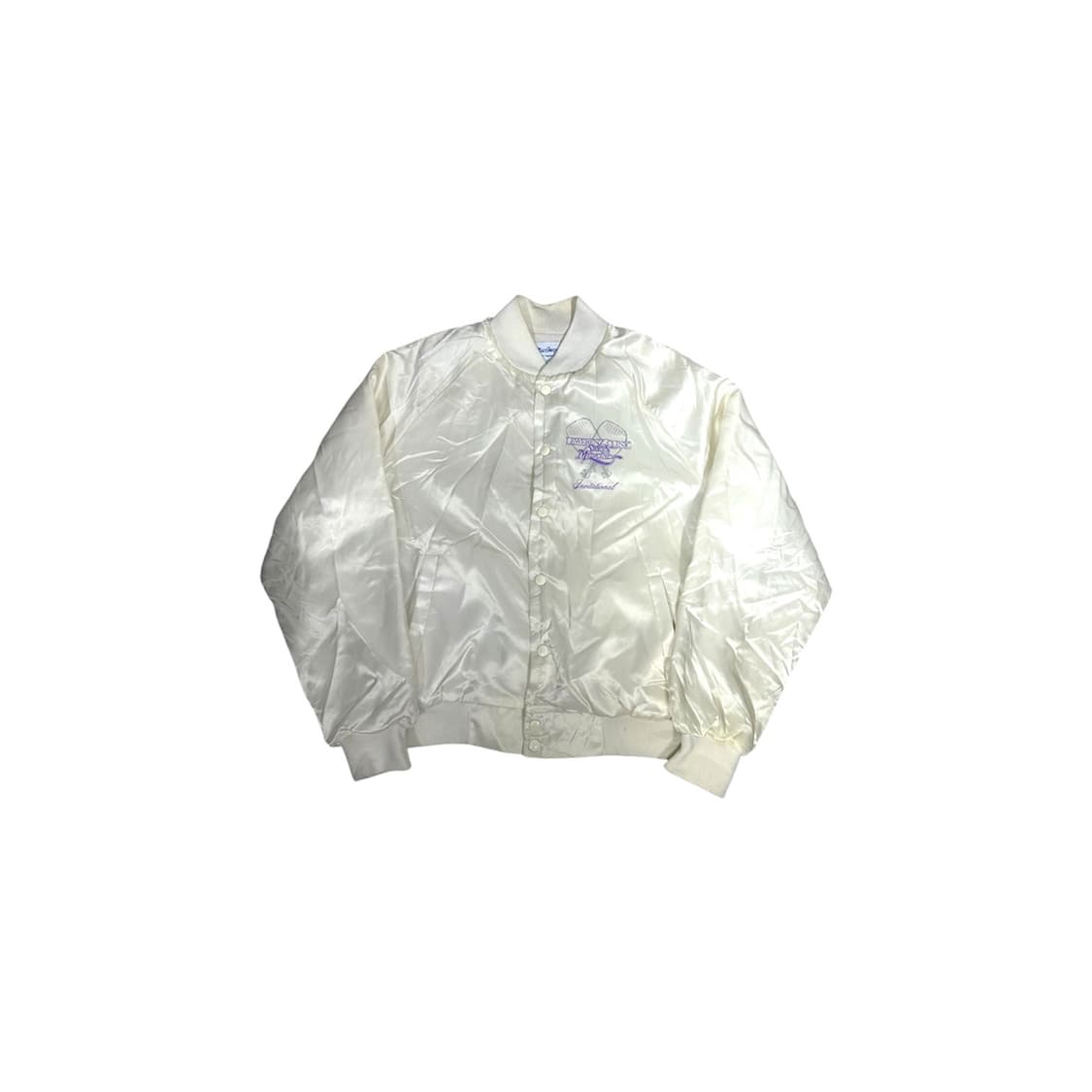 일본 빈티지 빅 로고 아이보리 자수 스카잔 항공 잠바 마원 ma-1 M 상품이미지5