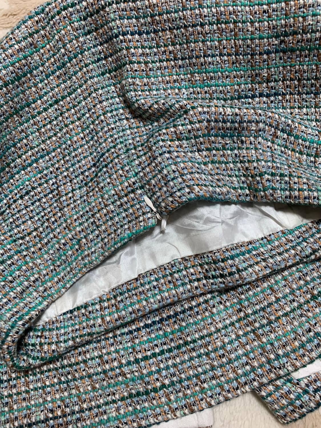 트위드 미디 스커트 상품이미지3