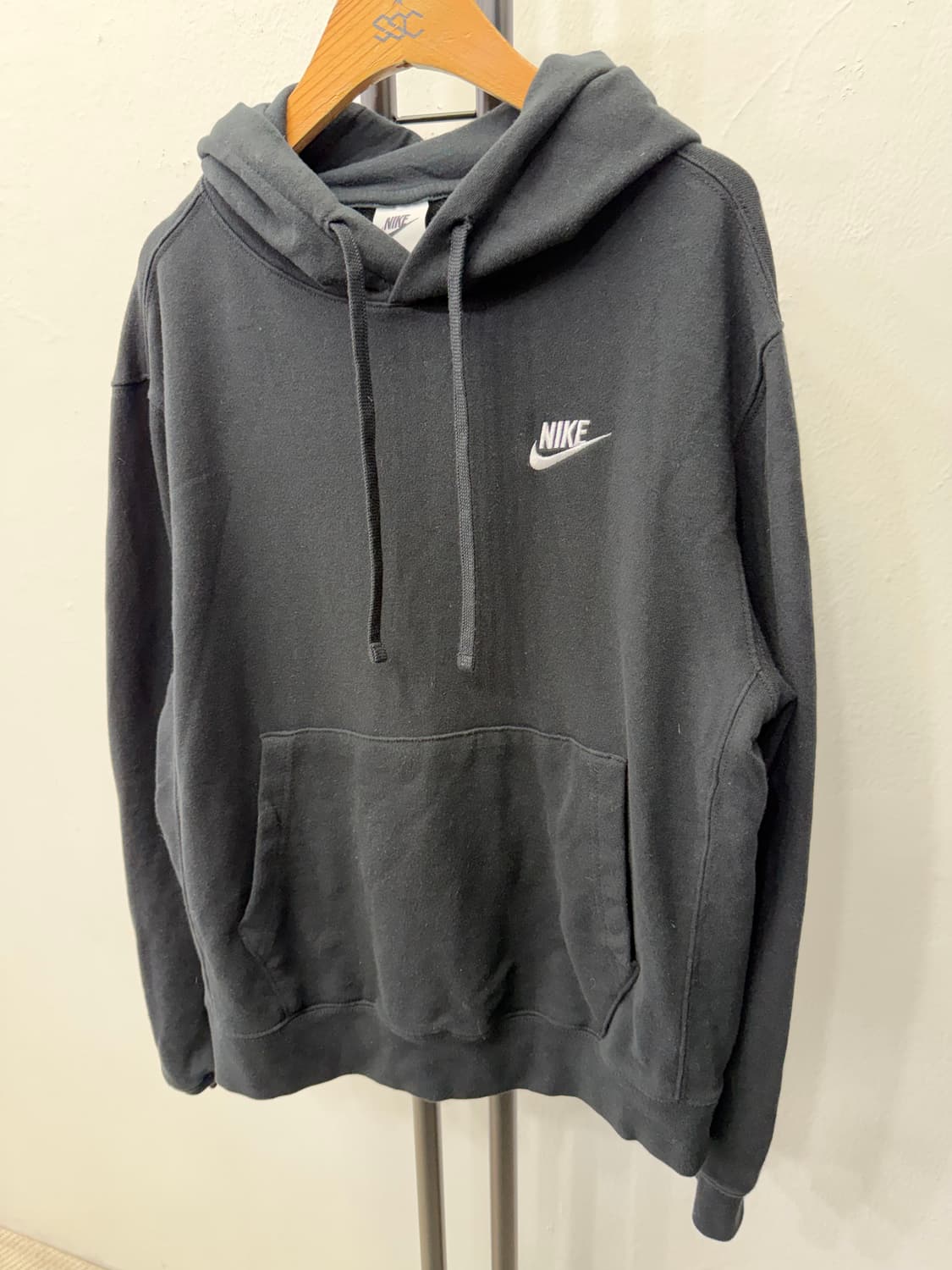 정품) 나이키 블랙 후드티 S 상품이미지3