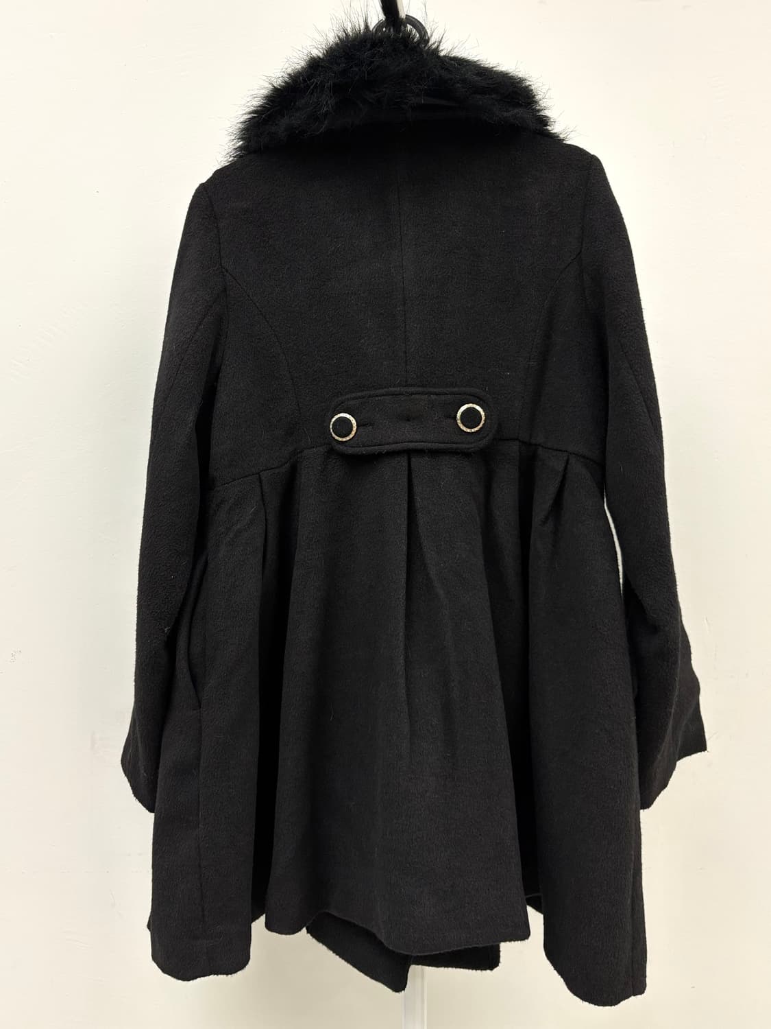 빈티지 블랙 더블 코트 상품이미지8