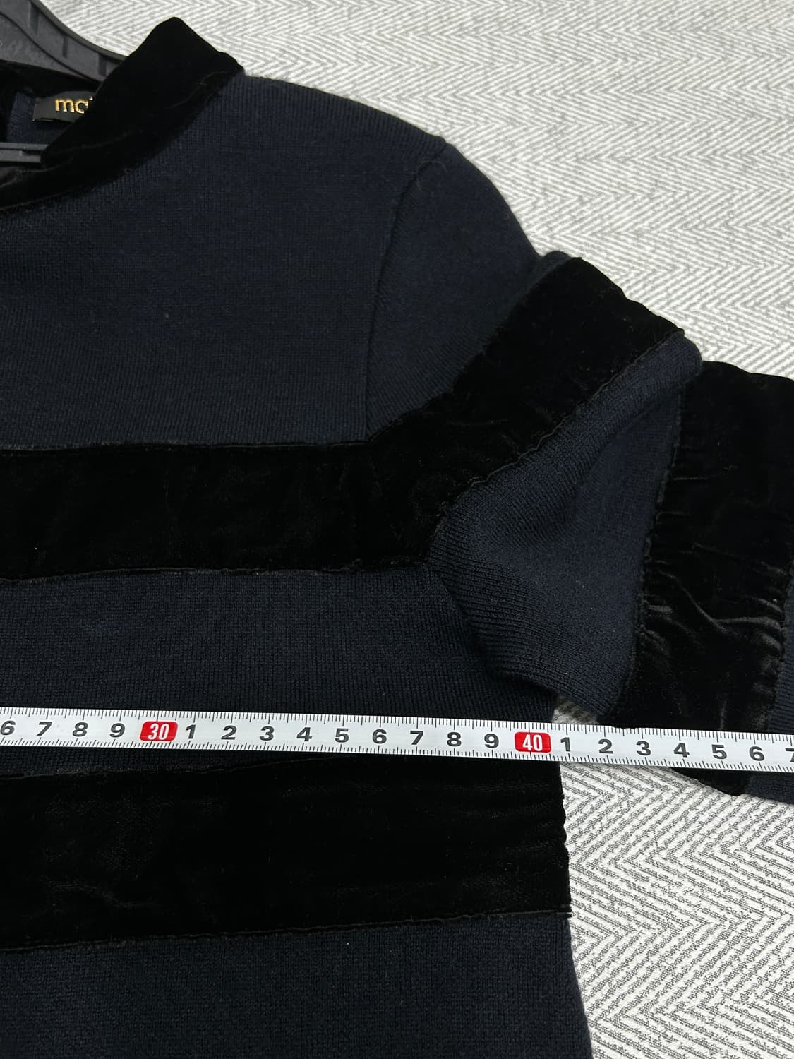 마쥬 maje 벨벳니트 원피스 1사이즈 (55) 상품이미지10