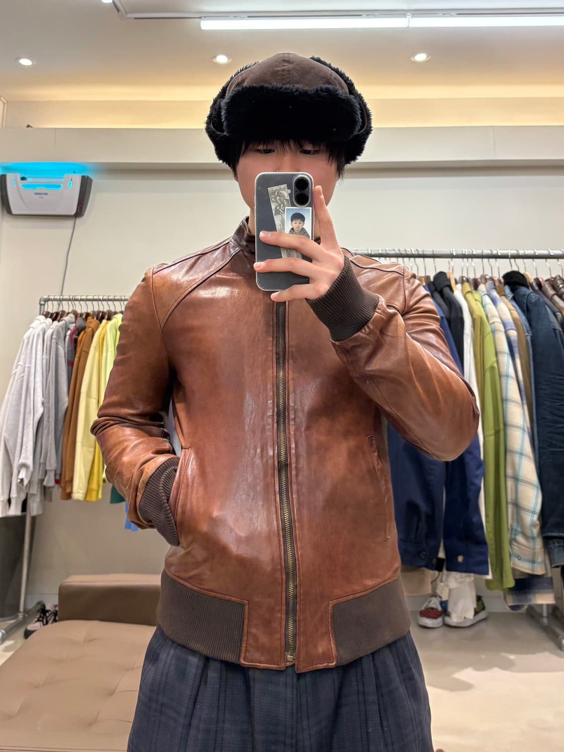 Armadio del luca 쉽 레더 자켓  상품이미지9