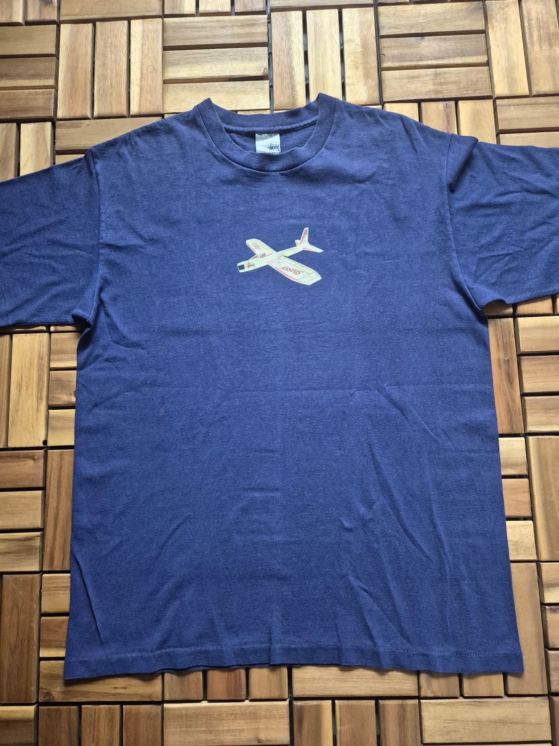 Old Stussy 스투시 90s 에어플레인 티셔츠 상품이미지1