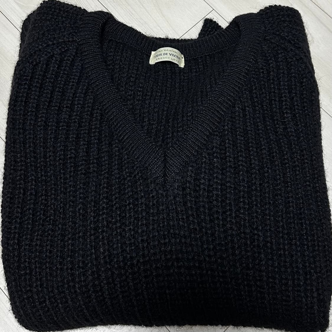 조이드비비에 vintage wool knit - 블랙 상품이미지6