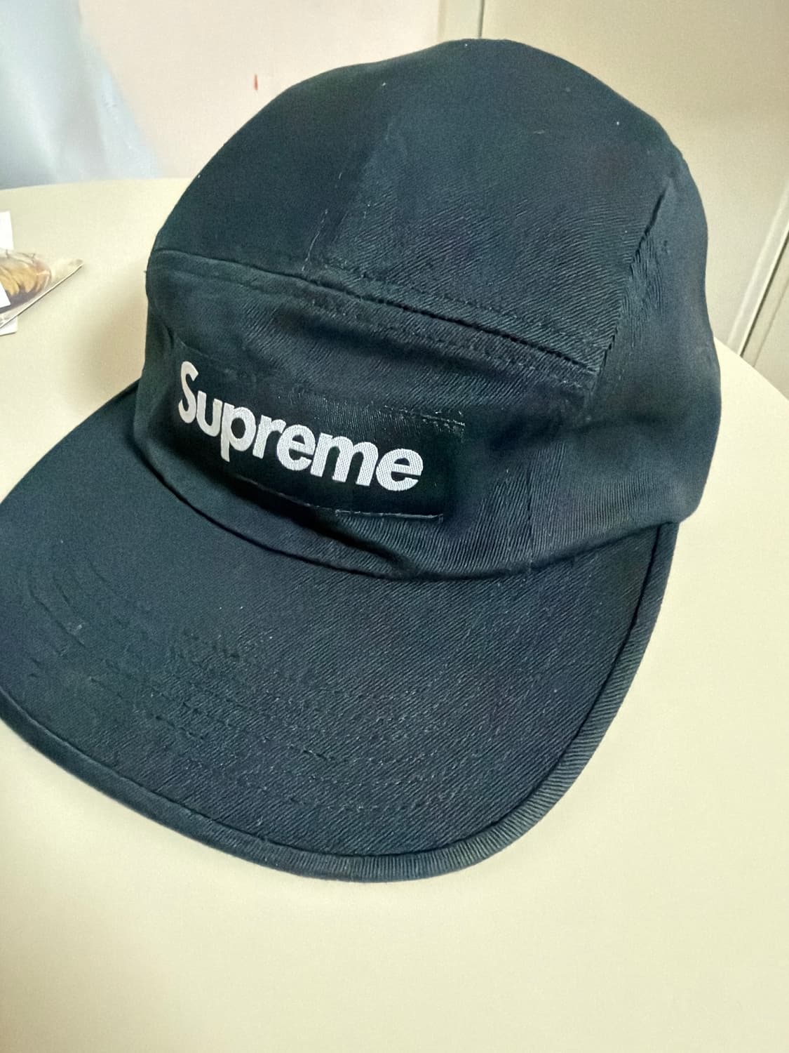 슈프림 25fw 치노 트윌 캠프캡 블랙 판매합니다 상품이미지1